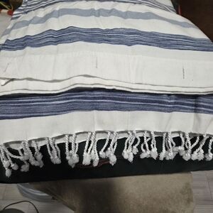 Striped Blue and White Skirt